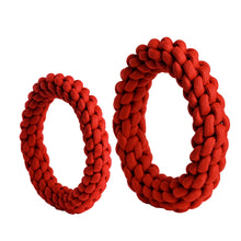 Load image into Gallery viewer, rompidogs rope toys red large and small
