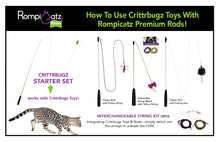 Load image into Gallery viewer, Adjustable String Wand Toy - Mouse
